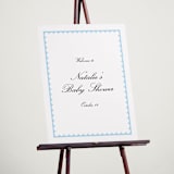 "Sweetly Scalloped" - Baby Shower Welcome Signs in Sky by Catherine Culvenor - In Use