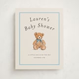 "Antique Teddy Bear" - Baby Shower Welcome Signs in Frost by Becky Nimoy - Front