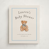 "Antique Teddy Bear" - Baby Shower Welcome Signs in Frost by Becky Nimoy - Front