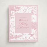 "Baby Toile" - Baby Shower Welcome Signs in Blush by Teju Reval - Front