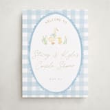 "Vintage goose" - Baby Shower Welcome Signs in Sky by Creo Study - Front