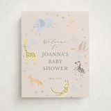 "Little Wild One" - Baby Shower Welcome Signs in Sand by Hannah Williams - Front