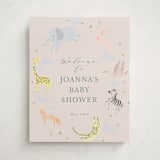 "Little Wild One" - Baby Shower Welcome Signs in Sand by Hannah Williams - Front