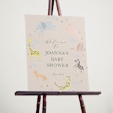 "Little Wild One" - Baby Shower Welcome Signs in Sand by Hannah Williams - In Use