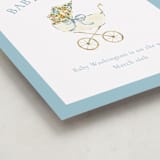 "Pram" - Baby Shower Welcome Signs in Sky by Sarah Knight - Detail