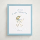 "Pram" - Baby Shower Welcome Signs in Sky by Sarah Knight - Front