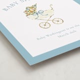 "Pram" - Baby Shower Welcome Signs in Sky by Sarah Knight - Detail