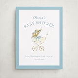 "Pram" - Baby Shower Welcome Signs in Sky by Sarah Knight - Front