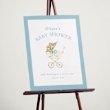 "Pram" - Baby Shower Welcome Signs in Sky by Sarah Knight - In Use