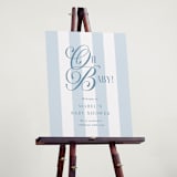 "Oh Boy!" - Baby Shower Welcome Signs in Bluebonnet by Laura Hankins - In Use