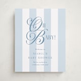 "Oh Boy!" - Baby Shower Welcome Signs in Bluebonnet by Laura Hankins - Front