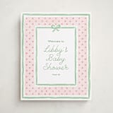 "Polka Dot Frame" - Baby Shower Welcome Signs in Strawberry by Erin German - Front