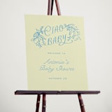 "Ciao Baby" - Baby Shower Welcome Signs in Lemonade by Pati Cascino - In Use