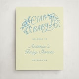 "Ciao Baby" - Baby Shower Welcome Signs in Lemonade by Pati Cascino - Front