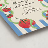 "Petit Pomodoro" - Baby Shower Welcome Signs in Lime by Jackie Crawford - Detail