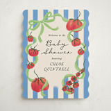 "Petit Pomodoro" - Baby Shower Welcome Signs in Lime by Jackie Crawford - Front