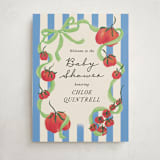 "Petit Pomodoro" - Baby Shower Welcome Signs in Lime by Jackie Crawford - Front