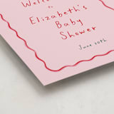 "Cherry Sweet" - Baby Shower Welcome Signs in Cherry Pie by Erin German - Detail