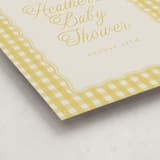 "Scalloped Gingham" - Baby Shower Welcome Signs in Lemonade by Brianne Larsen - Detail