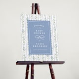 "Dorothy" - Baby Shower Welcome Signs in Cornflower by Erin L. Wilson - In Use