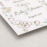 "Locally Grown Sketch" - Baby Shower Welcome Signs in Meadow by Jenna Holcomb - Detail