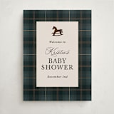 "Wesley" - Baby Shower Welcome Signs in Juniper by Kate Ahn - Front