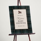 "Wesley" - Baby Shower Welcome Signs in Juniper by Kate Ahn - In Use