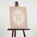 "Botanical maximalism" - Baby Shower Welcome Signs in Poppy by Creo Study - In Use