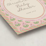 "Botanical maximalism" - Baby Shower Welcome Signs in Poppy by Creo Study - Detail