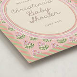 "Botanical maximalism" - Baby Shower Welcome Signs in Poppy by Creo Study - Detail