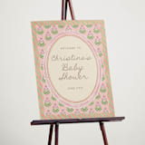 "Botanical maximalism" - Baby Shower Welcome Signs in Poppy by Creo Study - In Use