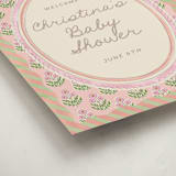 "Botanical maximalism" - Baby Shower Welcome Signs in Poppy by Creo Study - Detail