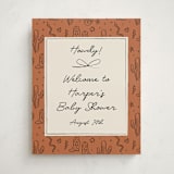 "El Ranchero" - Baby Shower Welcome Signs in Rust by Ani Somi - Front