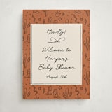 "El Ranchero" - Baby Shower Welcome Signs in Rust by Ani Somi - Front