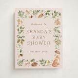 "Forest Baby Shower" - Baby Shower Welcome Signs in Sand by frau brandt - Front