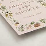 "Forest Baby Shower" - Baby Shower Welcome Signs in Sand by frau brandt - Detail