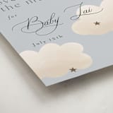 "Twinkle Twinkle" - Baby Shower Welcome Signs in Sky by Joyce Pinheiro - Detail