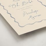 "Vintage Horse" - Baby Shower Welcome Signs in Powder by Vera Lim - Detail