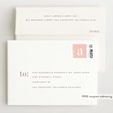 "Little Stack" - Birth Announcement Thank You Cards in Mauve by Snow and Ivy - FREE Recipient Addressing