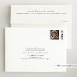 "Classically Modern" - Birth Announcement Thank You Cards in Slate by Brianne Larsen - FREE Recipient Addressing