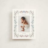 "Provence" - Flat Birth Announcement Thank You Cards in Garden by Kate Ahn - Front