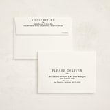 "Simone" - Flat Birth Announcement Thank You Cards in Noir by Jackie Crawford - FREE Recipient Addressing
