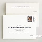 "Statement" - Birth Announcement Thank You Cards in Marine by Sara Hicks Malone - FREE Recipient Addressing