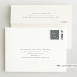 "Twin & Twin" - Birth Announcement Thank You Cards in Snow by Lauren Chism - FREE Recipient Addressing