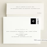 "the introduction" - Birth Announcement Thank You Cards in Ebony by Brianne Larsen - FREE Recipient Addressing