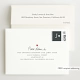 "With Full Hearts" - Birth Announcement Thank You Cards in Charcoal by Lisa Assenmacher - FREE Recipient Addressing