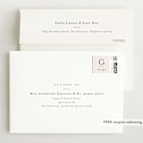 "Modern Collection" - Birth Announcement Thank You Cards in Blush by Carolyn MacLaren - FREE Recipient Addressing