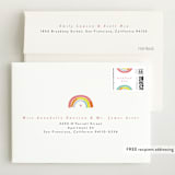 "Our Little Rainbow" - Birth Announcement Thank You Cards in Bright by Pixel and Hank - FREE Recipient Addressing
