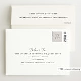"Big Script" - Birth Announcement Thank You Cards in Smoke by Genna Blackburn - FREE Recipient Addressing