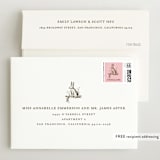 "Classic Bunny" - Birth Announcement Thank You Cards in Blush by Megan Davis - FREE Recipient Addressing